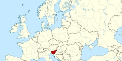 Slovinsko umístění na mapě světa