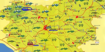 Mapa Slovinska okružní